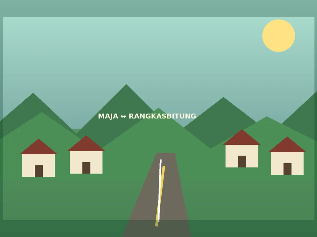 Ilustrasi lingkungan Desa Maja